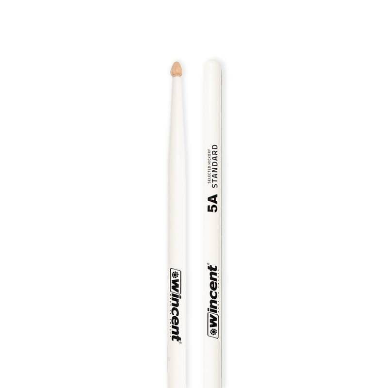 Baqueta Wincent 5A Colors White Standard (W-5ACW)
